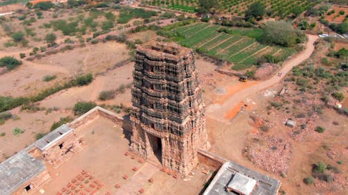 Aerial Footage of Madhavaraya Swamy Temple