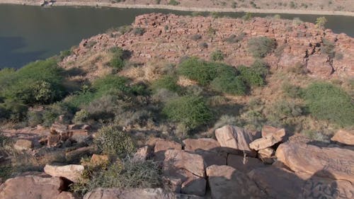 Couple Sitting on the Rock