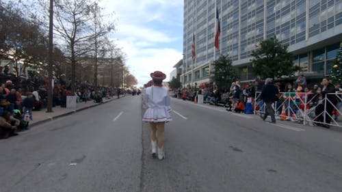 Dancers Performing In The Street As Part Of The Parade