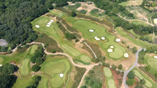 Aerial Shot of Gold Course