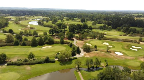 Aerial Shot of Gold Course 