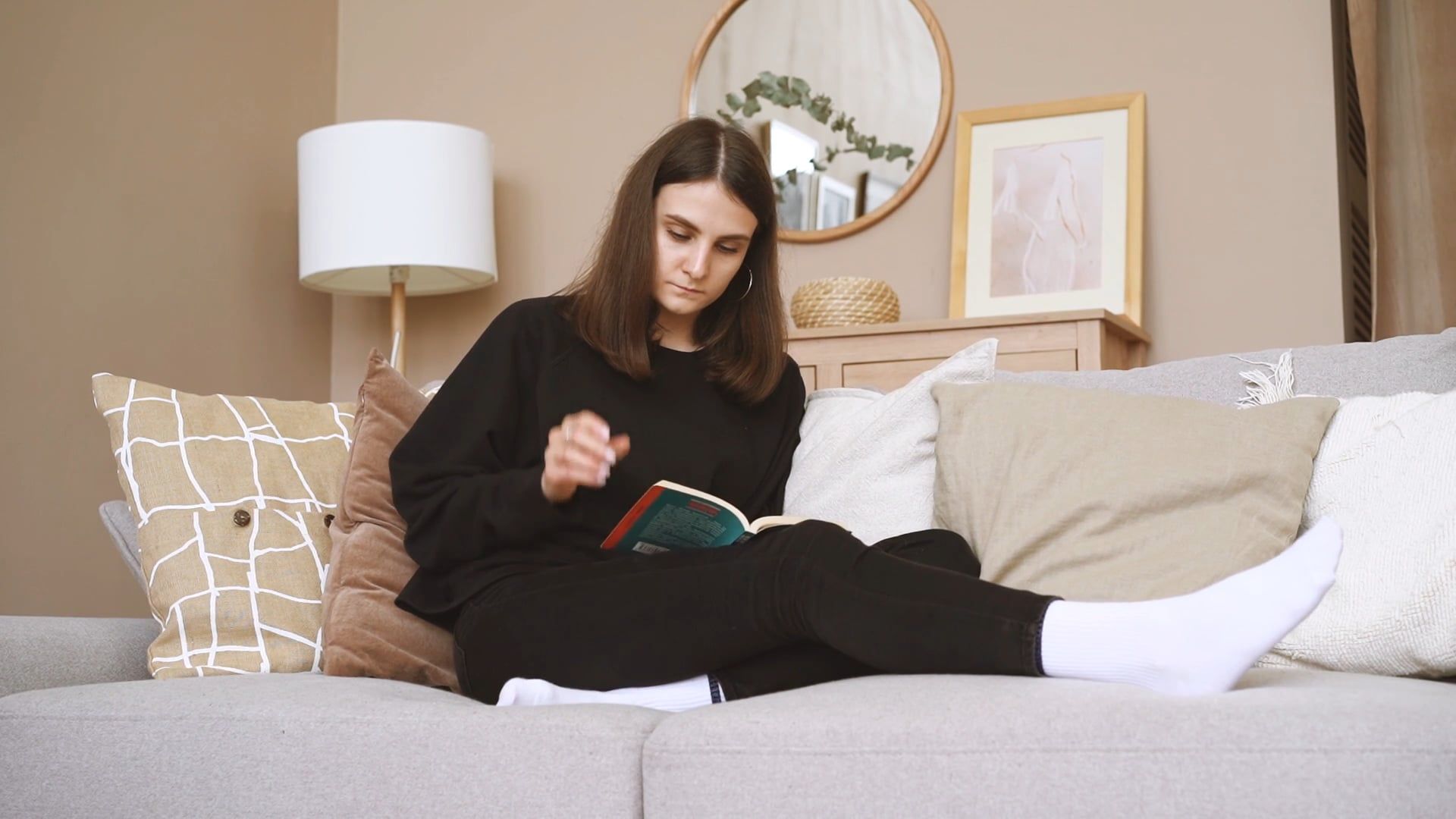 Woman Reading A Book Free Stock Video Footage, Royalty-Free 4K & HD ...
