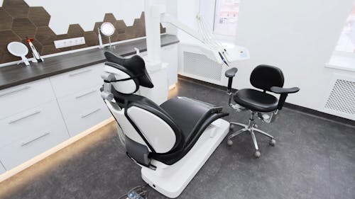 Black and White Dental Chair