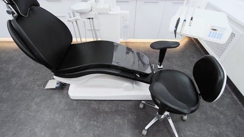 Black and White Dental Chair