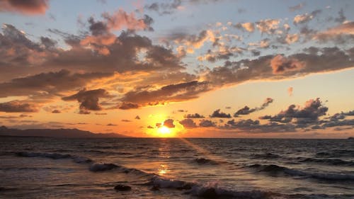 Seashore During Sunset