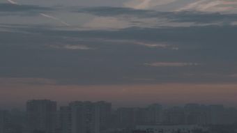 城市风景早上天空视频素材视频素材