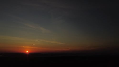 Drone Footage of Sunset