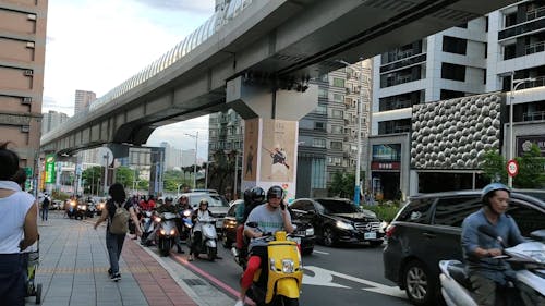 Traffic In The Main Road Of A City