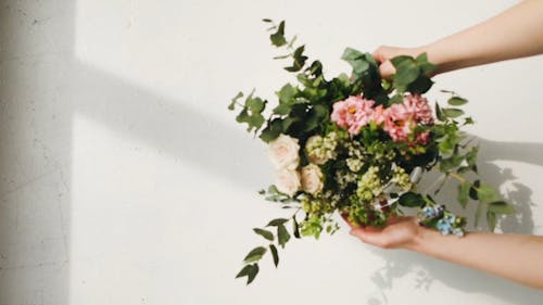 Flower Arrangement On A Vase