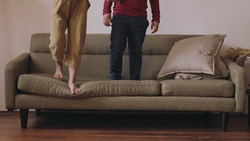 Kids Jumping on the Sofa