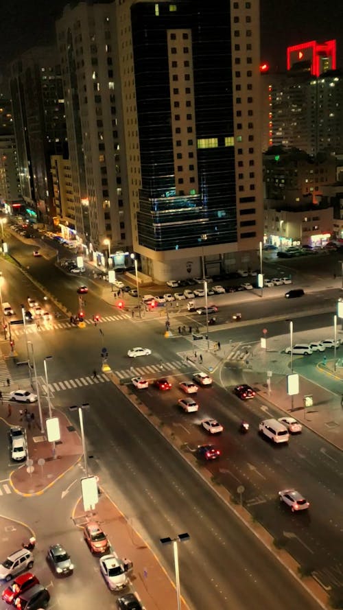 Time-lapse Footage of City at Night