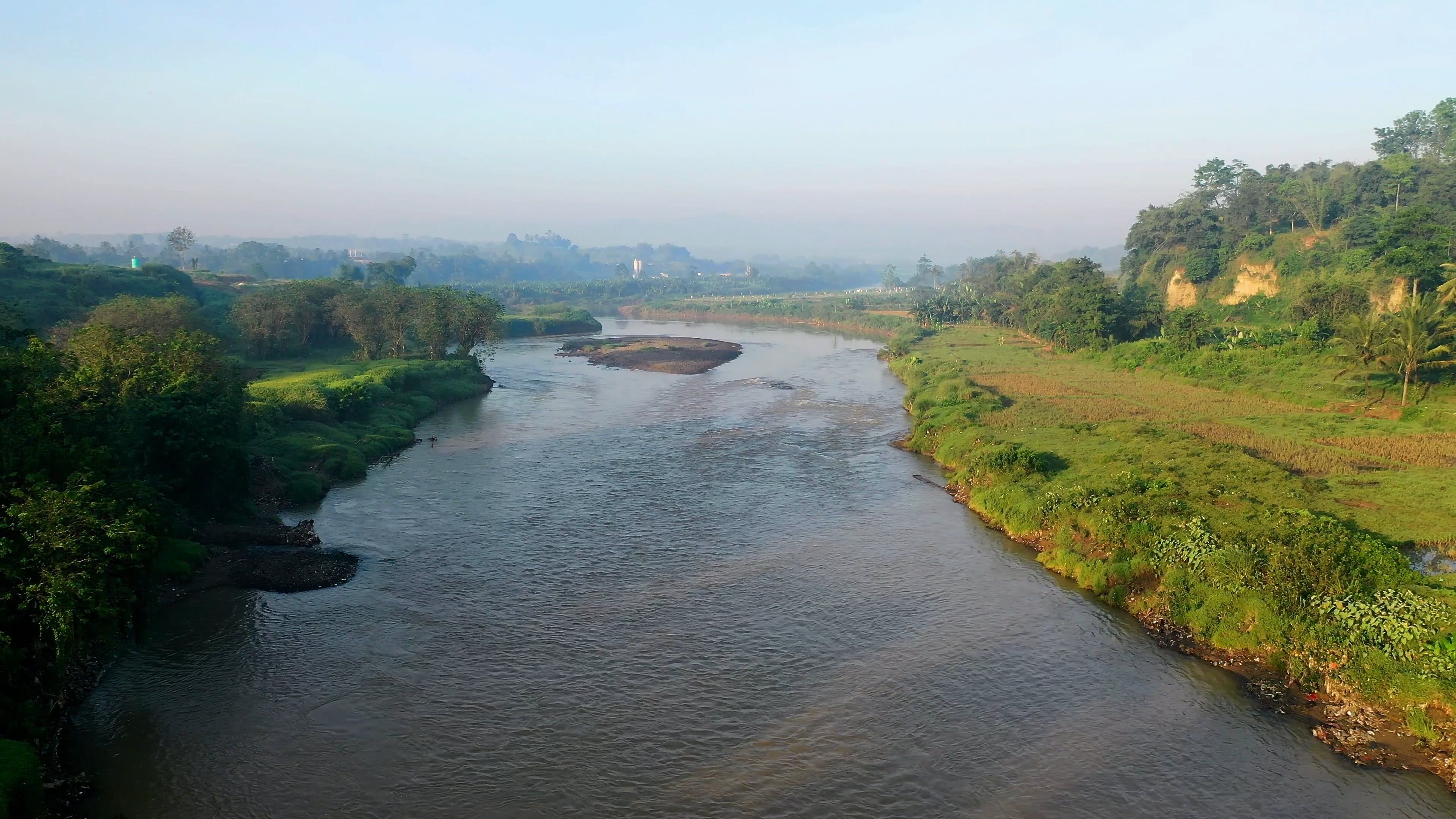 Drone Footage of a River Free Stock Video Footage, Royalty-Free 4K & HD ...