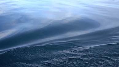 flowing blue water
