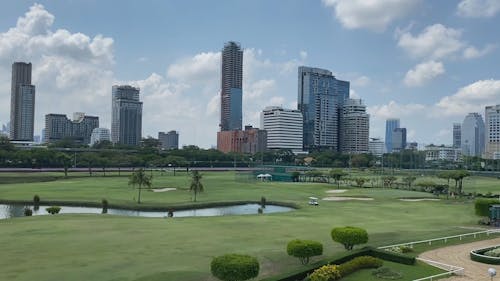 City Buildings Under the Blue Sky