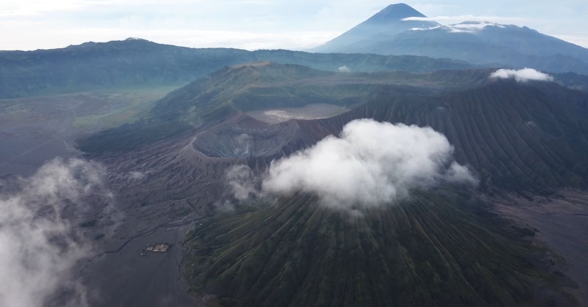 Floating Volcanos Clouds Floating above a Volcano Free Stock Video Footage, Royalty-Free ...