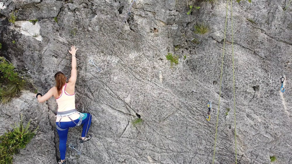 People Rock Climbing · Free Stock Video