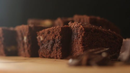 Delicious Brownies on the Table