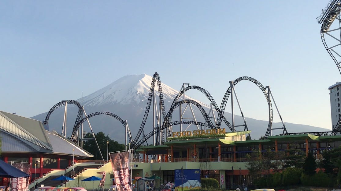 A Rollercoaster in Fuji-Q Highland in Japan Free Stock Video Footage ...