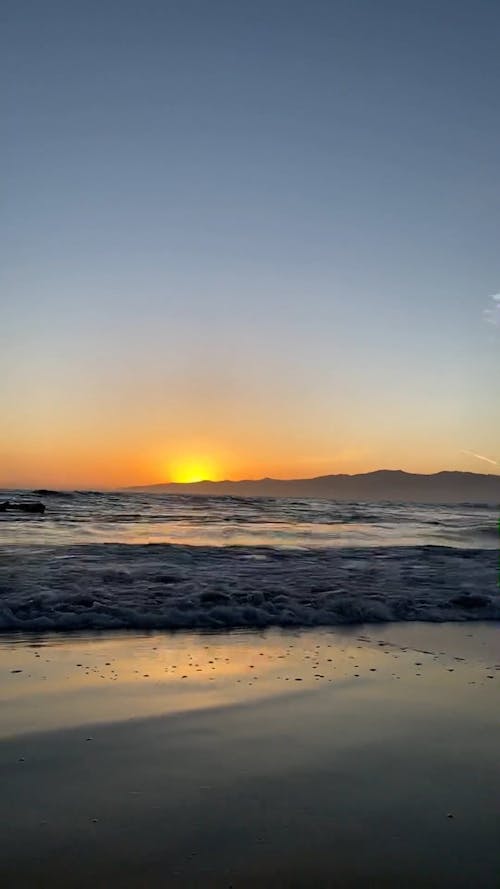 A Scenic Sunset by the Beach