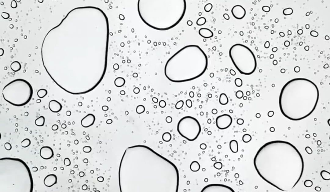 Water Droplets Forming a Pattern on a Surface Free Stock Video Footage ...