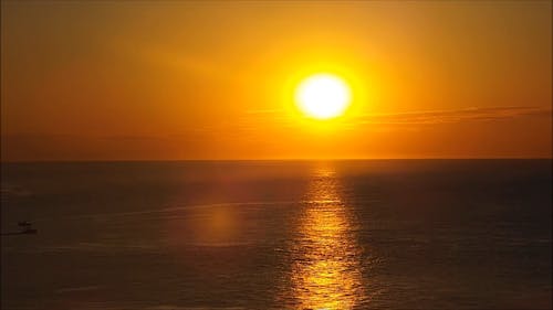 A Video Footage of a Golden Sun