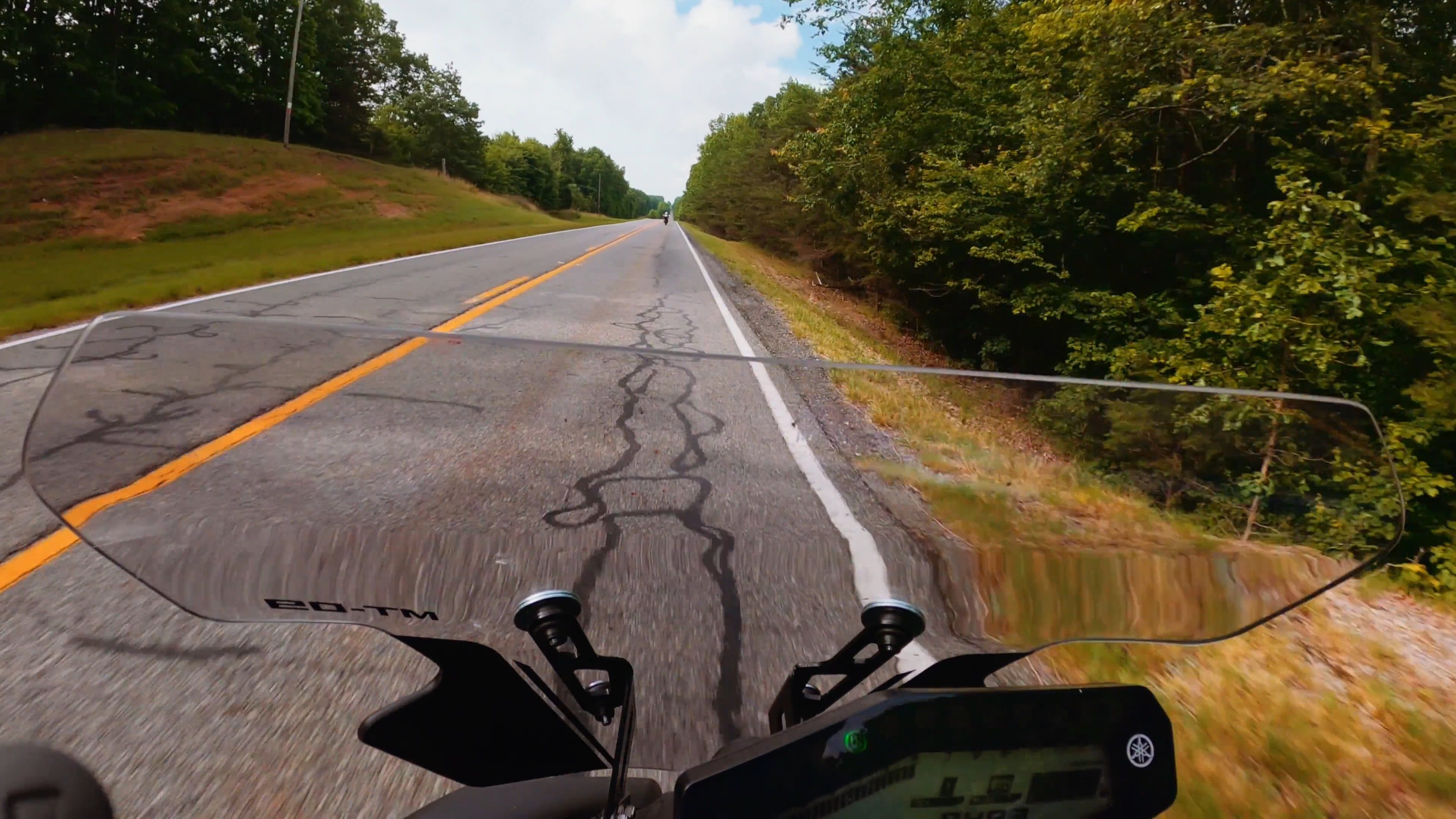 A Point of View of a Motorcyclist on the Road Free Stock Video Footage ...