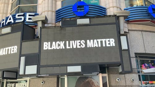 A Video Footage of an Electronic Billboard