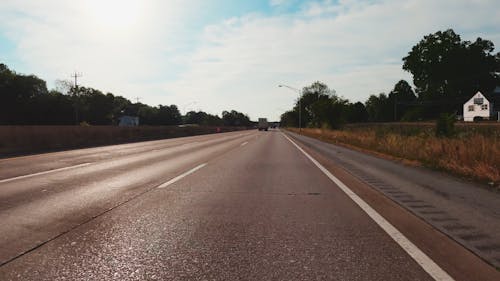 A Vehicle On Highway Overtaking At High Speed