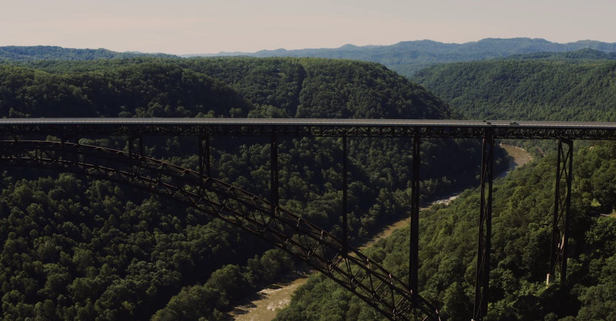 Bird's Eye View of a Bridge Free Stock Video Footage, Royalty-Free 4K ...