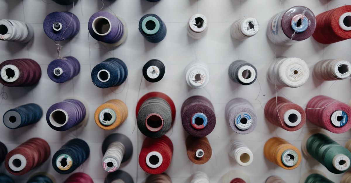 A wall of spools of thread in a store Free Stock Video Footage, Royalty ...