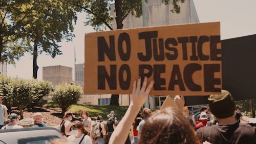 Protesters On The Street 