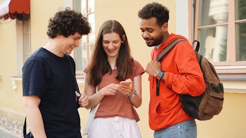 Video Of People Looking On Smartphone