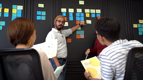 Video Of Man Communicating With His Colleagues 