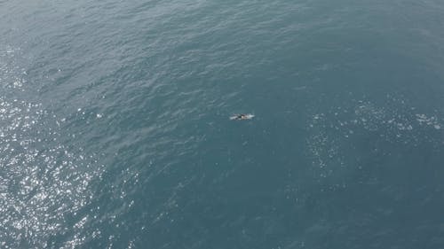 Video Of Man On A Surfboard Waiting For Waves