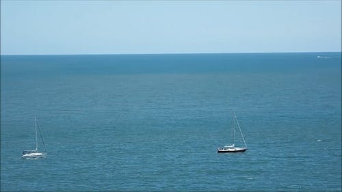 Sailing Boats on the Sea