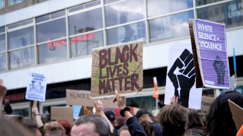 Black Lives Matter Protestor on the Street