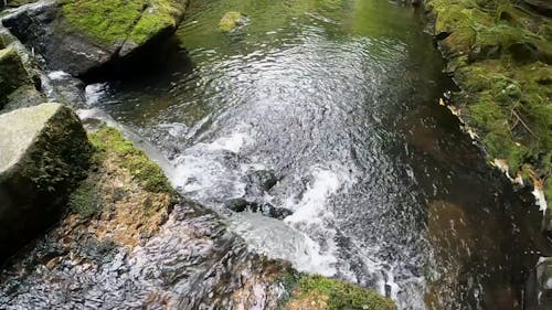 Video Of Waterfalls Cascading Through Rock Formation