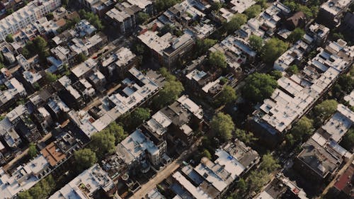 Drone Footage of City Buildings