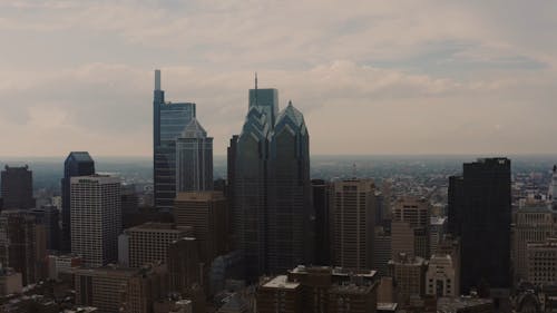 Drone Footage of Cityscape