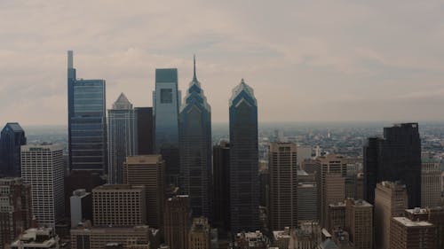 Drone Footage of Cityscape