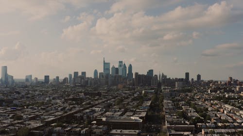 Drone Footage of Cityscape