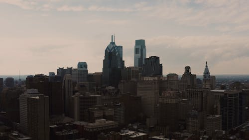 Drone Footage of a Skyscrapers