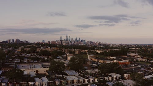 Drone Footage of a City