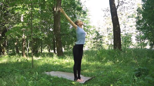 Video Of Woman Practicing Yoga