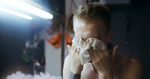 Drag Queen Removing Makeup