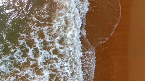 Drone Footage of a Crushing Waves