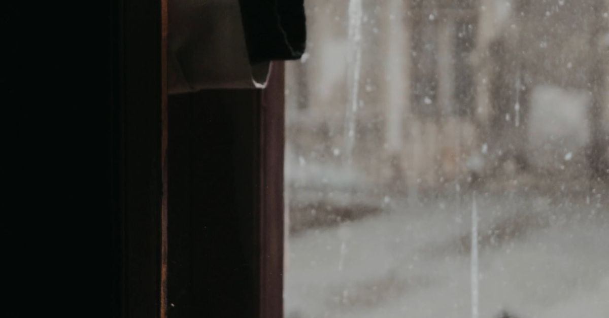 Looking Outside Raining Window A person looking out of a window at the rain Free Stock Video Footage ...