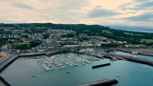 Drone Footage of a Marina