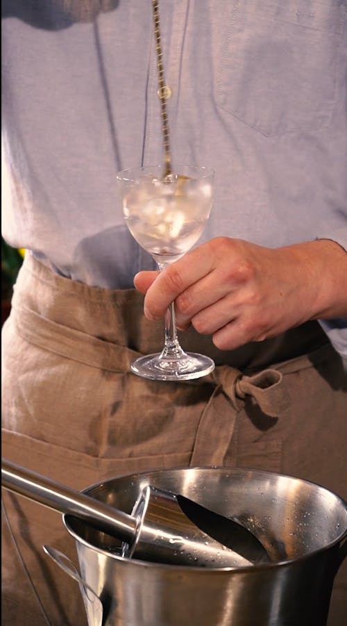 Man Making A Cocktail Drink
