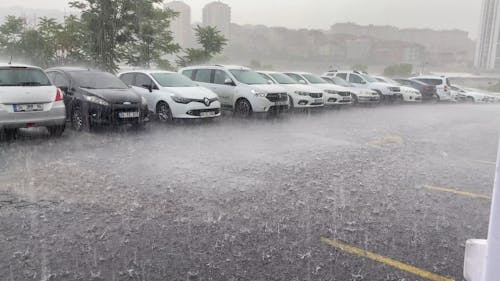 Video Of Heavy Rain Pouring At Daylight